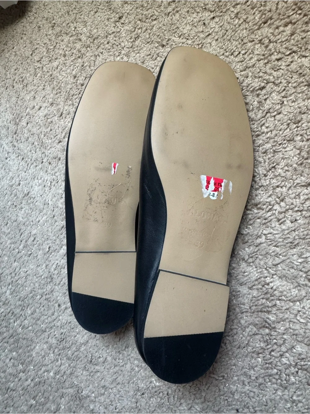 Alohas Rosalind black flats size 39